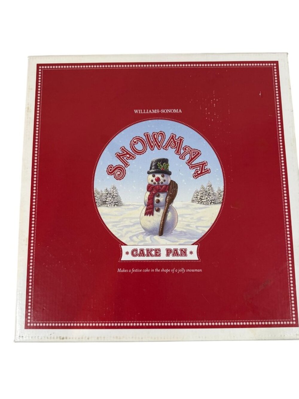 Williams Sonoma Nordic Ware Snowman Cake Pan Aluminum Mold Christmas Holiday